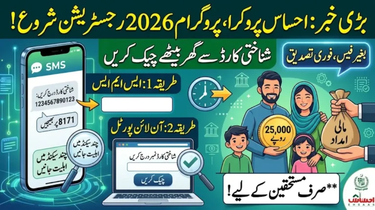 Ehsaas Program CNIC Check Online